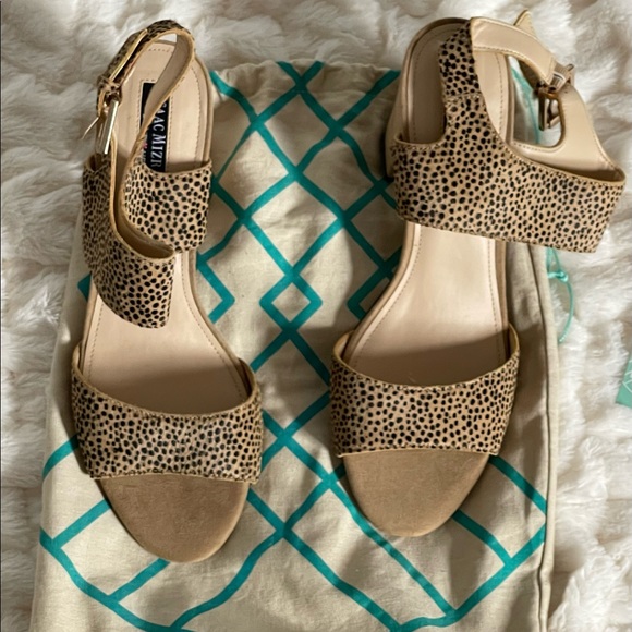 NWT Isaac Mizrahi x highline adjustable ankle strap, block heel sz 10 - Picture 3 of 14